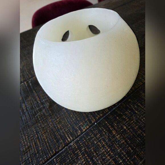 Vintage Hallmark Wax White Built In Candle  Halloween Spooky Ghost NWOT Hollow - Picture 4 of 8